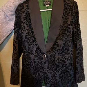 Velvet with silk blazer